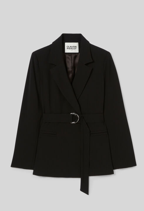 Chaqueta sastre lisa entallada 