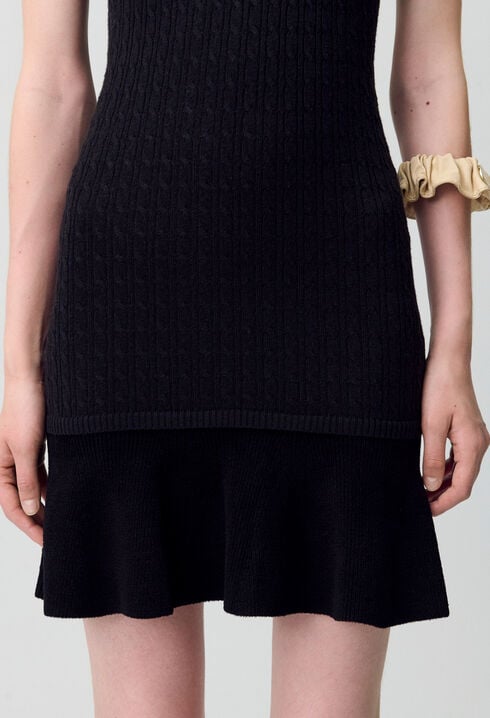 Vestido de punto con cuello alto
