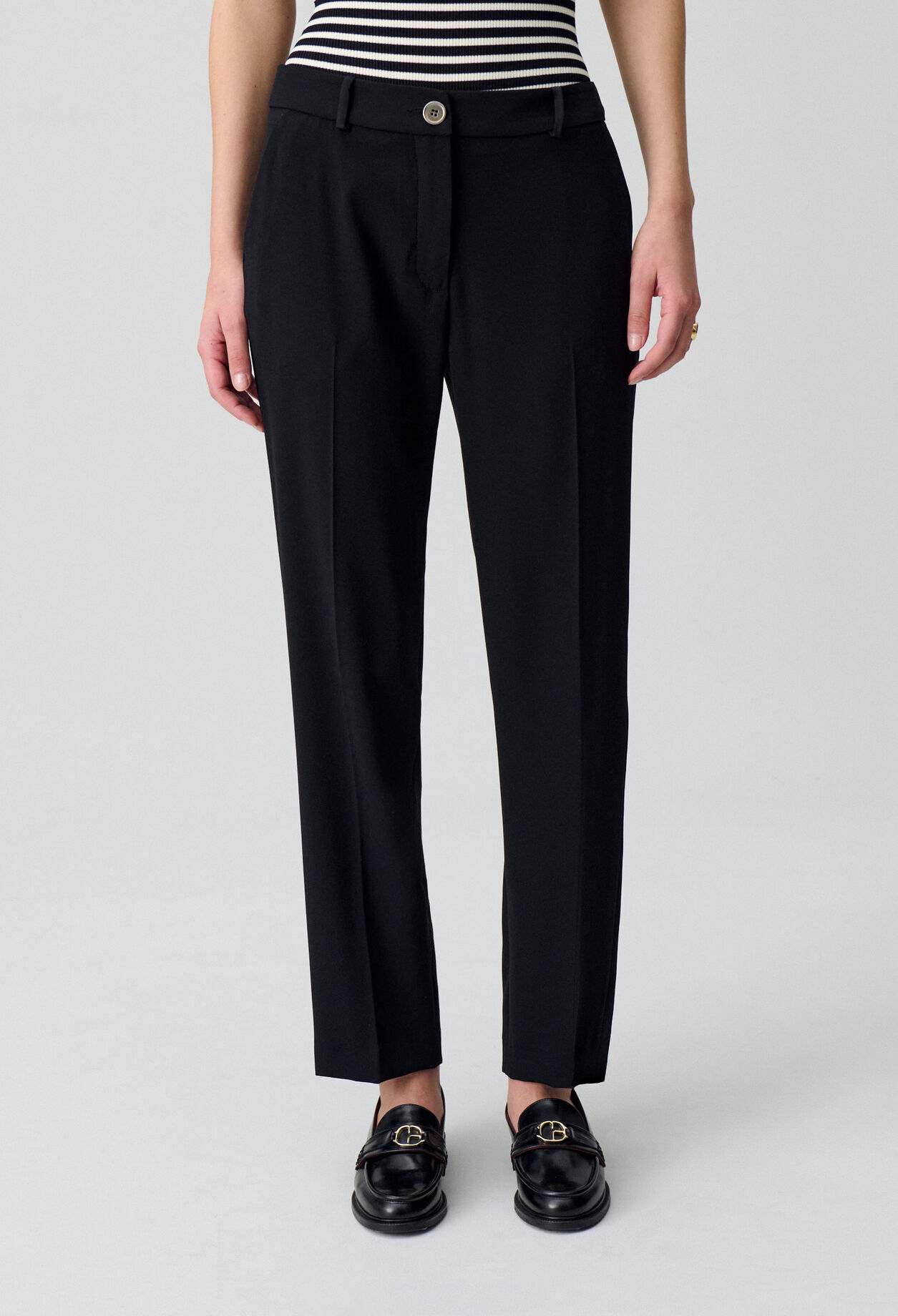 Pantalones de traje liso