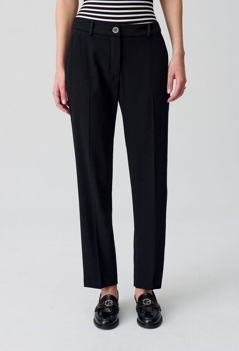 Pantalones de traje liso