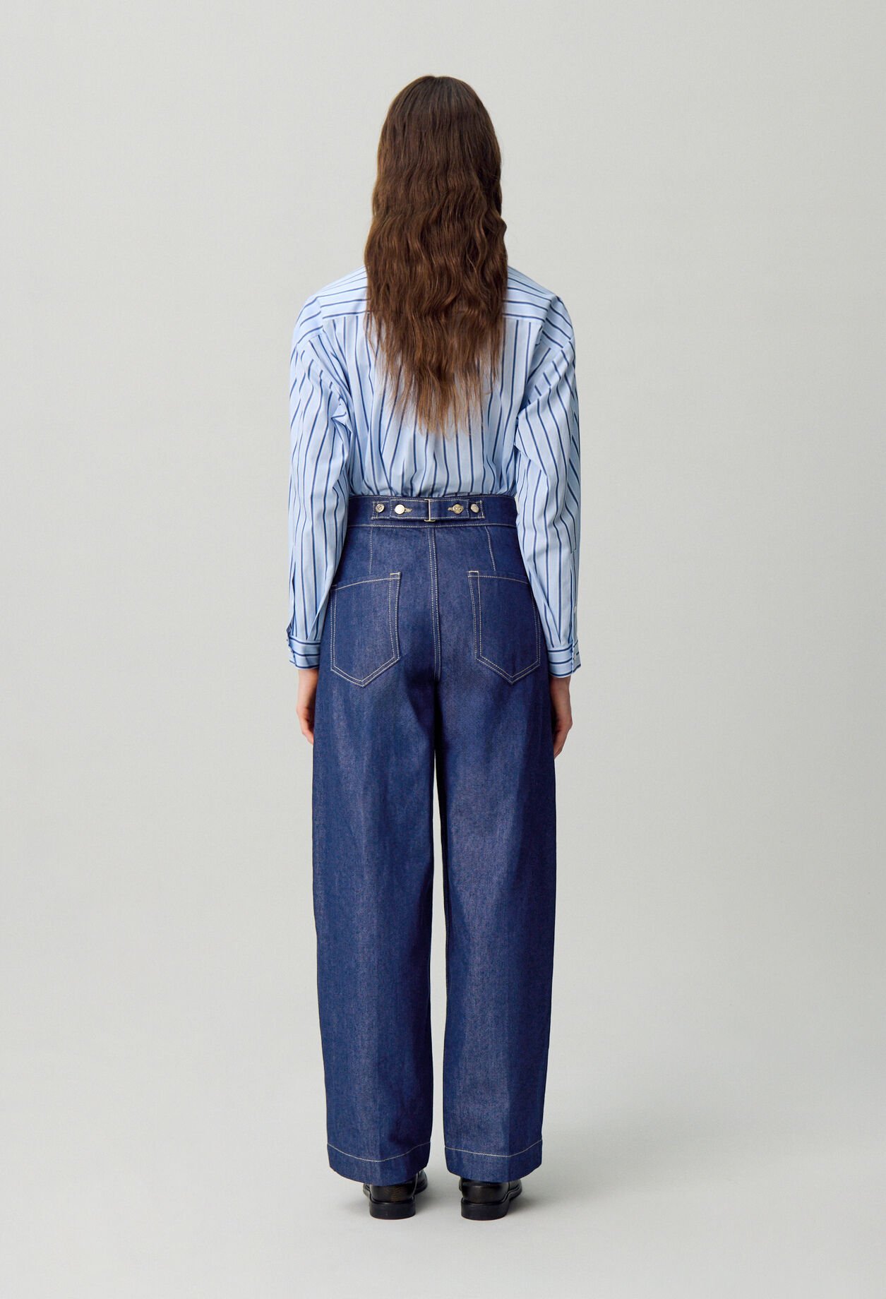 Vaquero de denim índigo recto