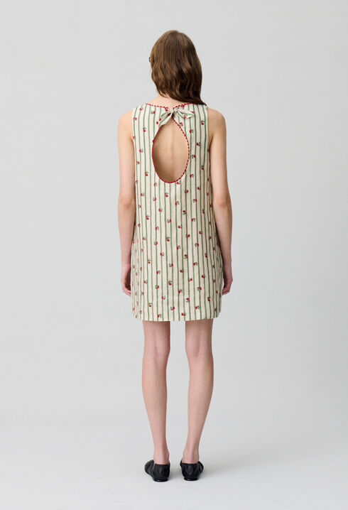 Vestido corto sin mangas