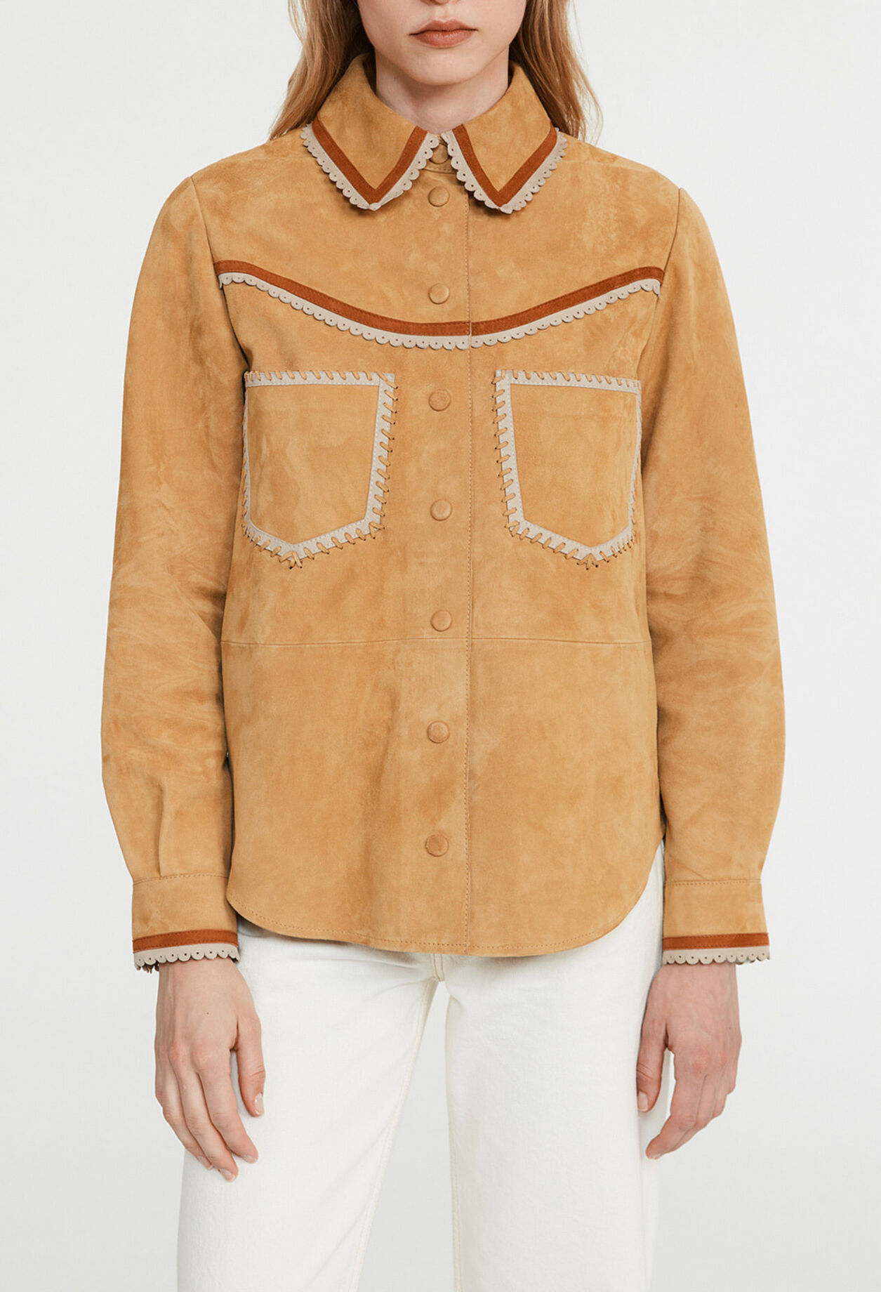 Sobrecamisa de antelina 