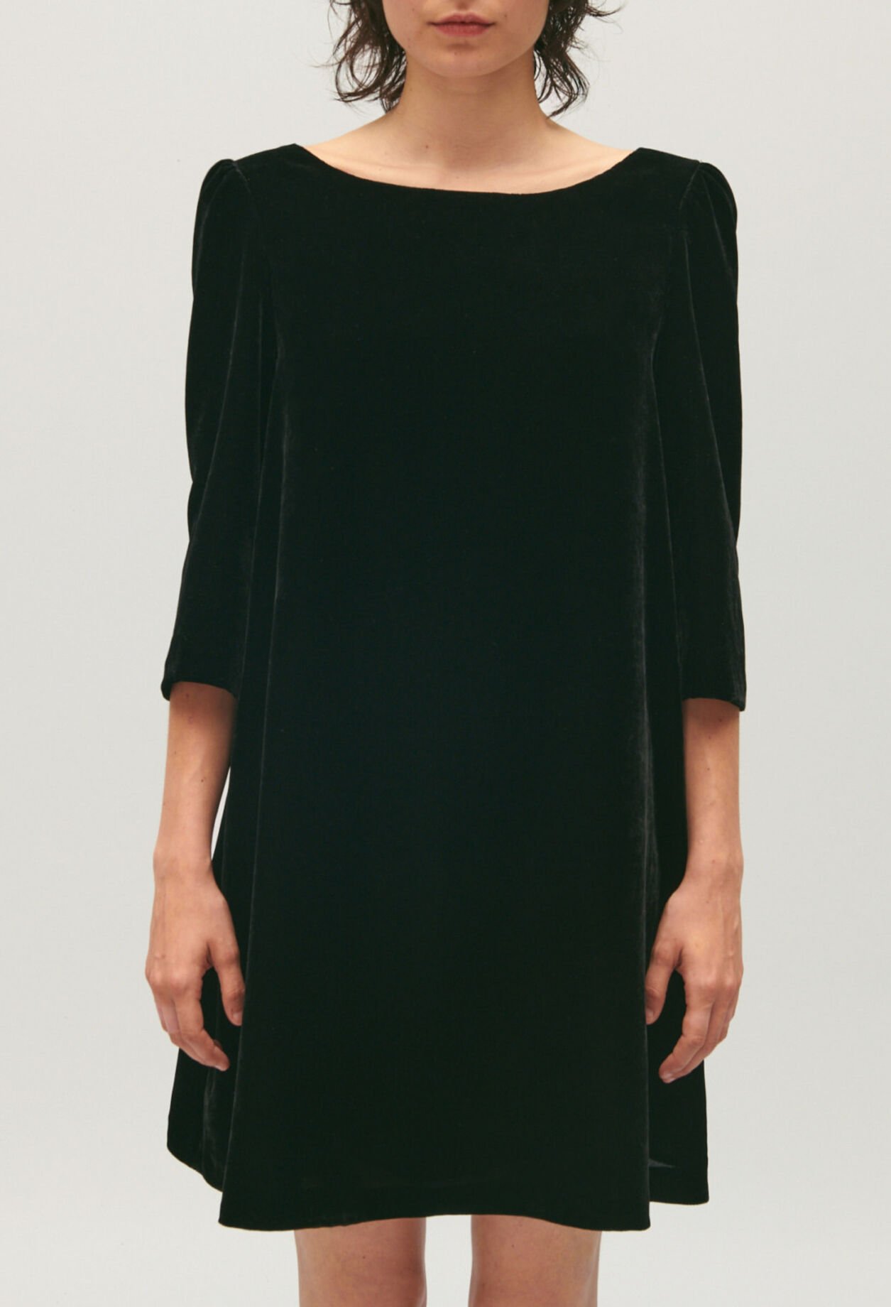 Vestido corto Rififi de terciopelo