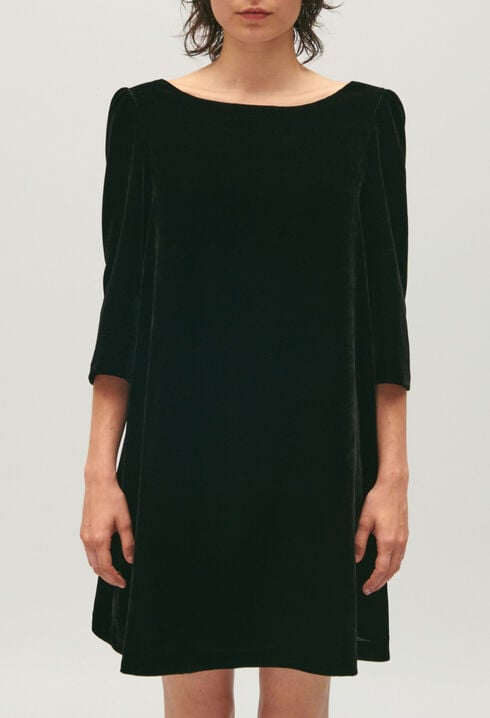 Vestido corto Rififi de terciopelo