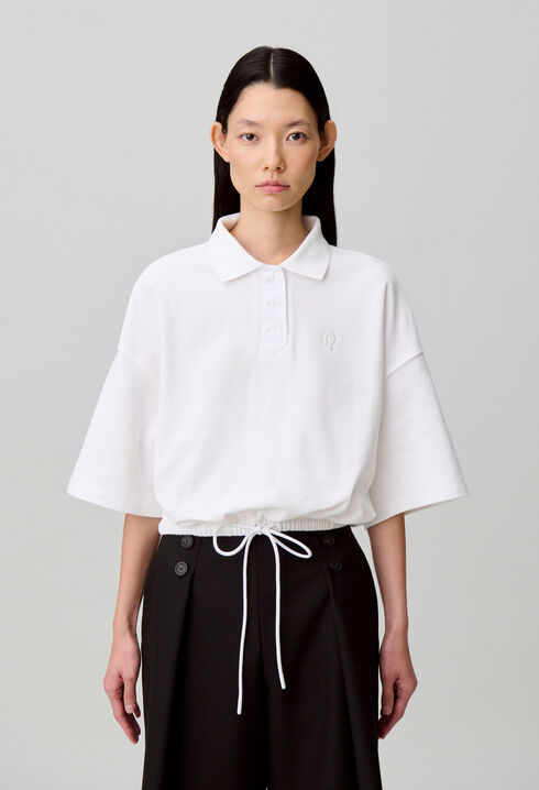 Camiseta de algod&oacute;n cuello polo