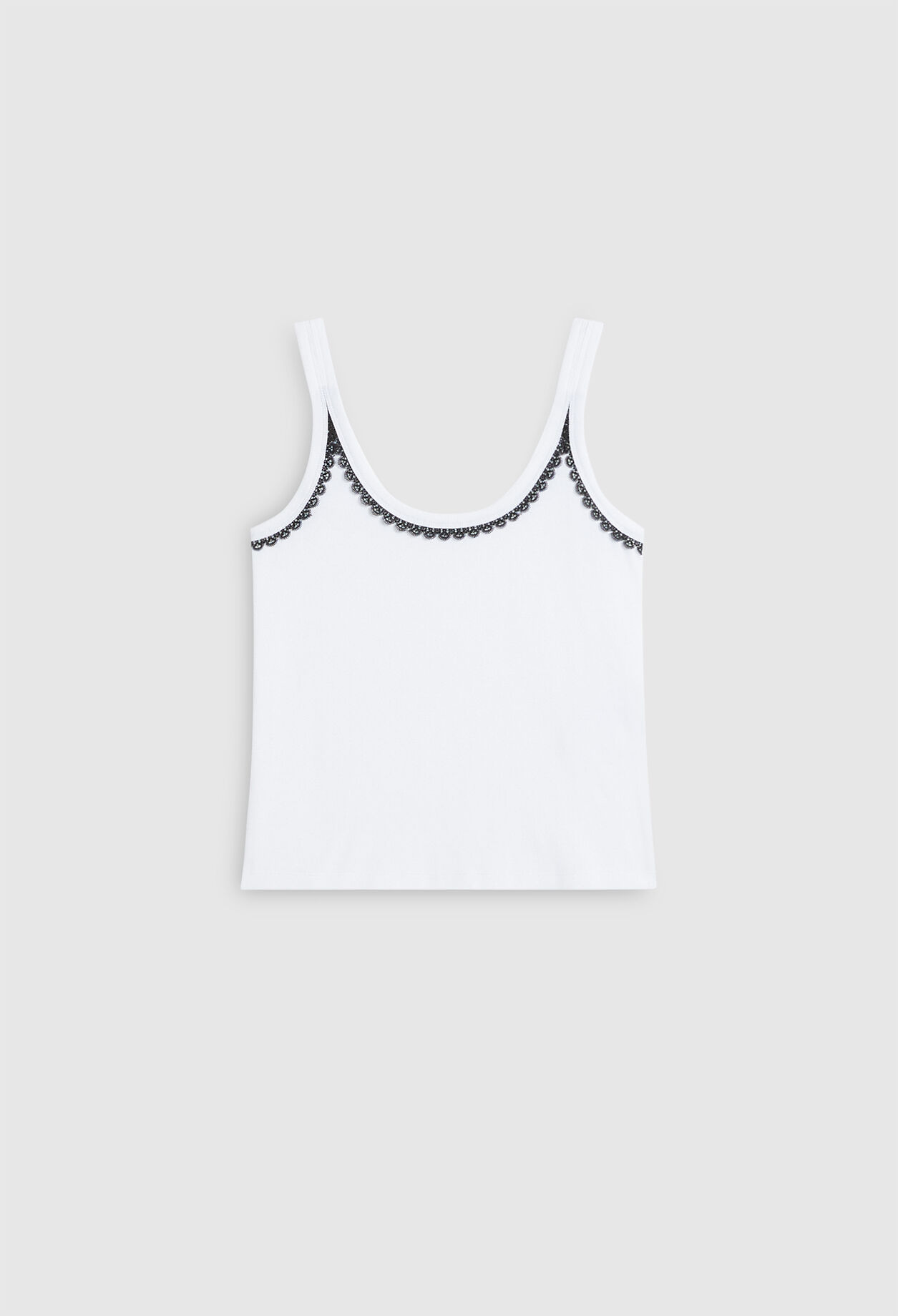Camiseta con galones de algodón bio