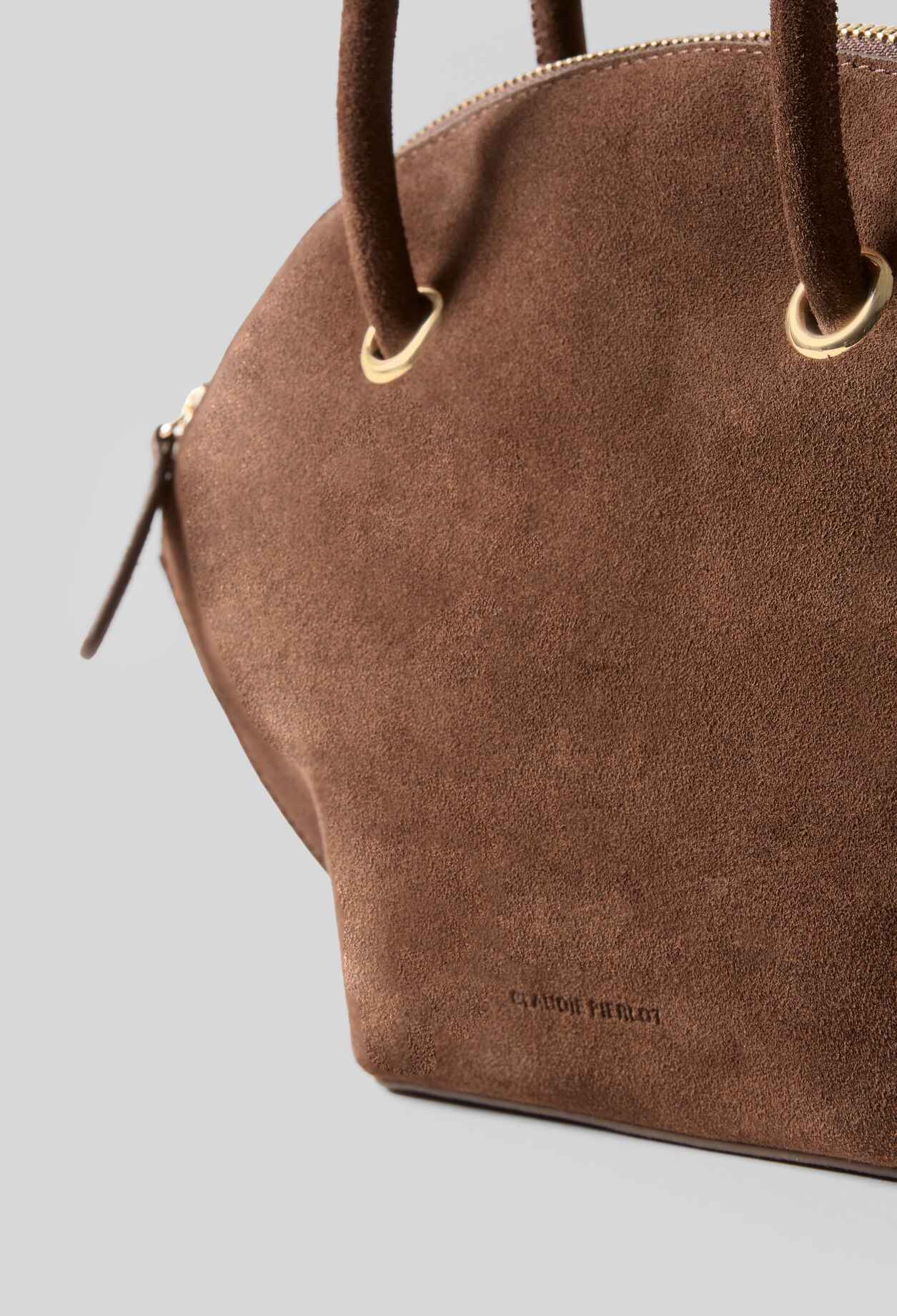 Bolso de mano de ante flexible