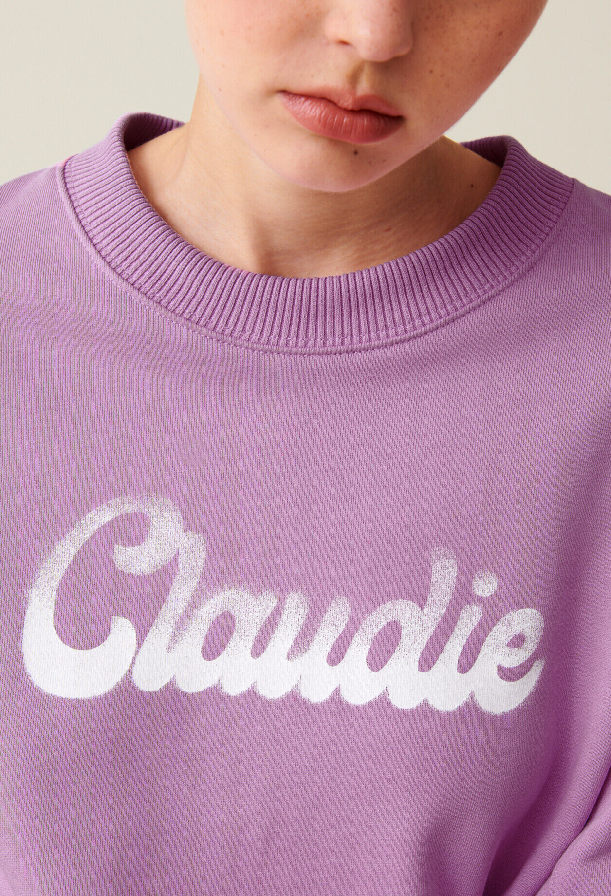 Sudadera amplia Claudie estampada