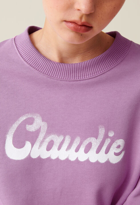 Sudadera amplia Claudie estampada