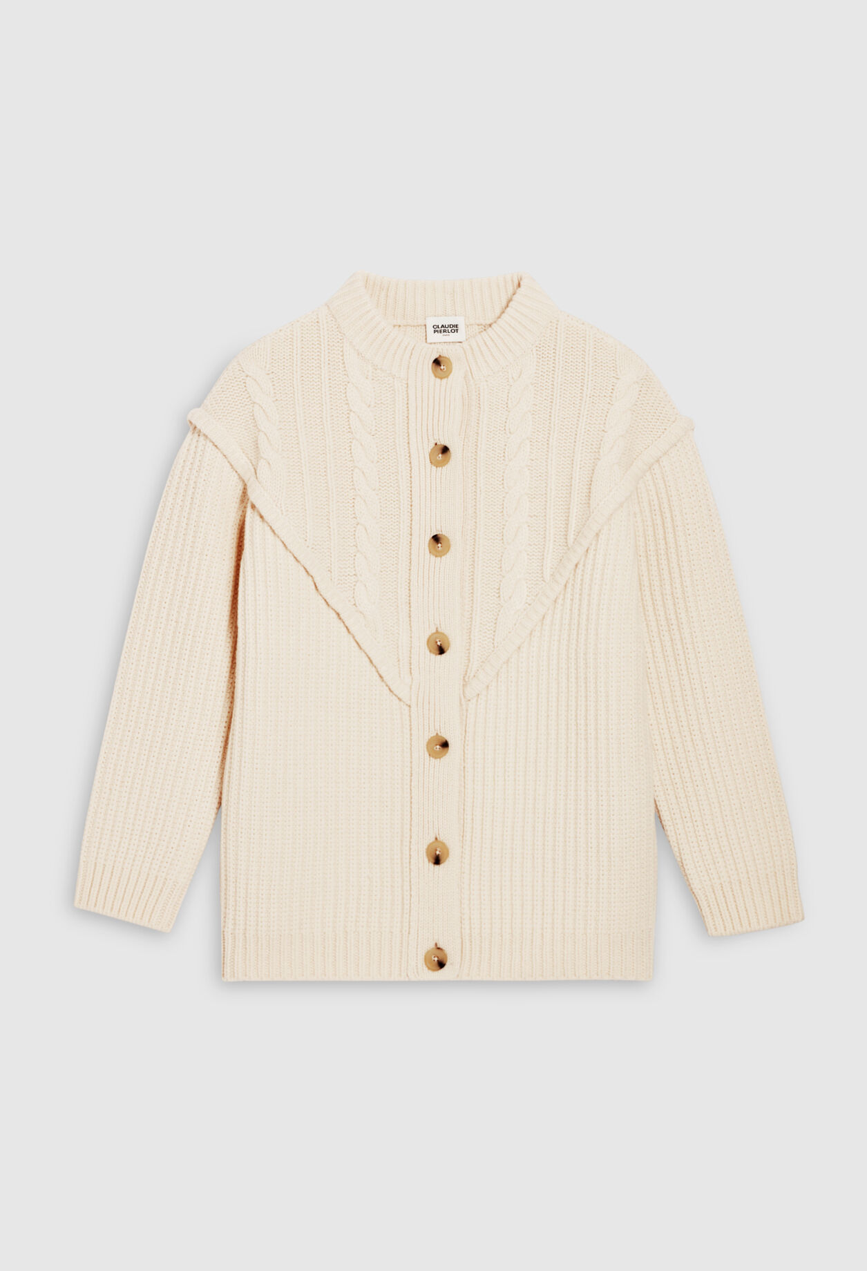 Chaqueta de lana con botones