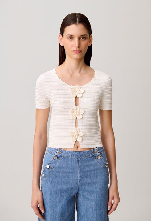 Jersey de manga corta a rayas