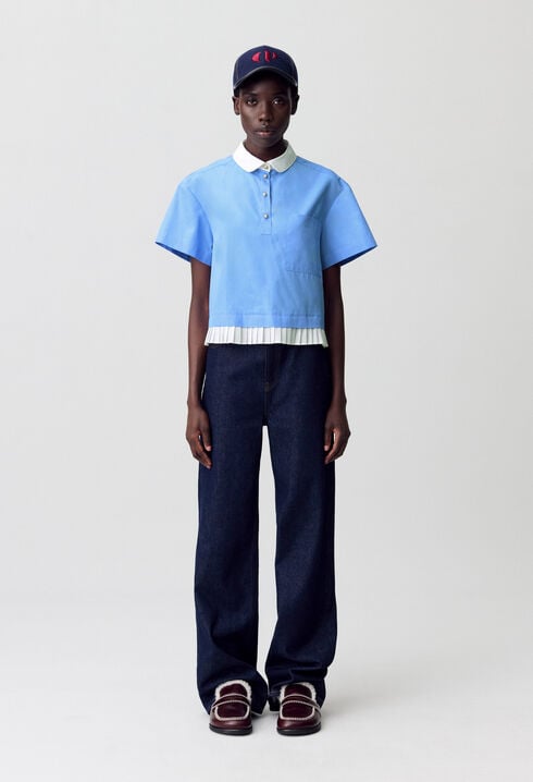 Top con cuello Peter Pan