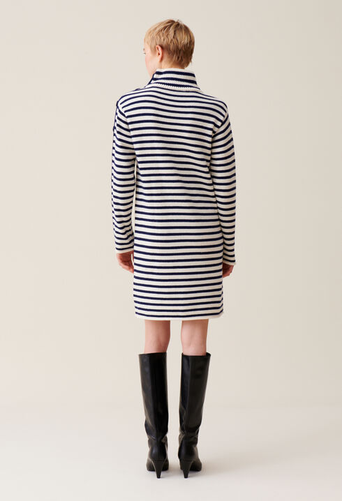 Vestido marinero punto cuello alto