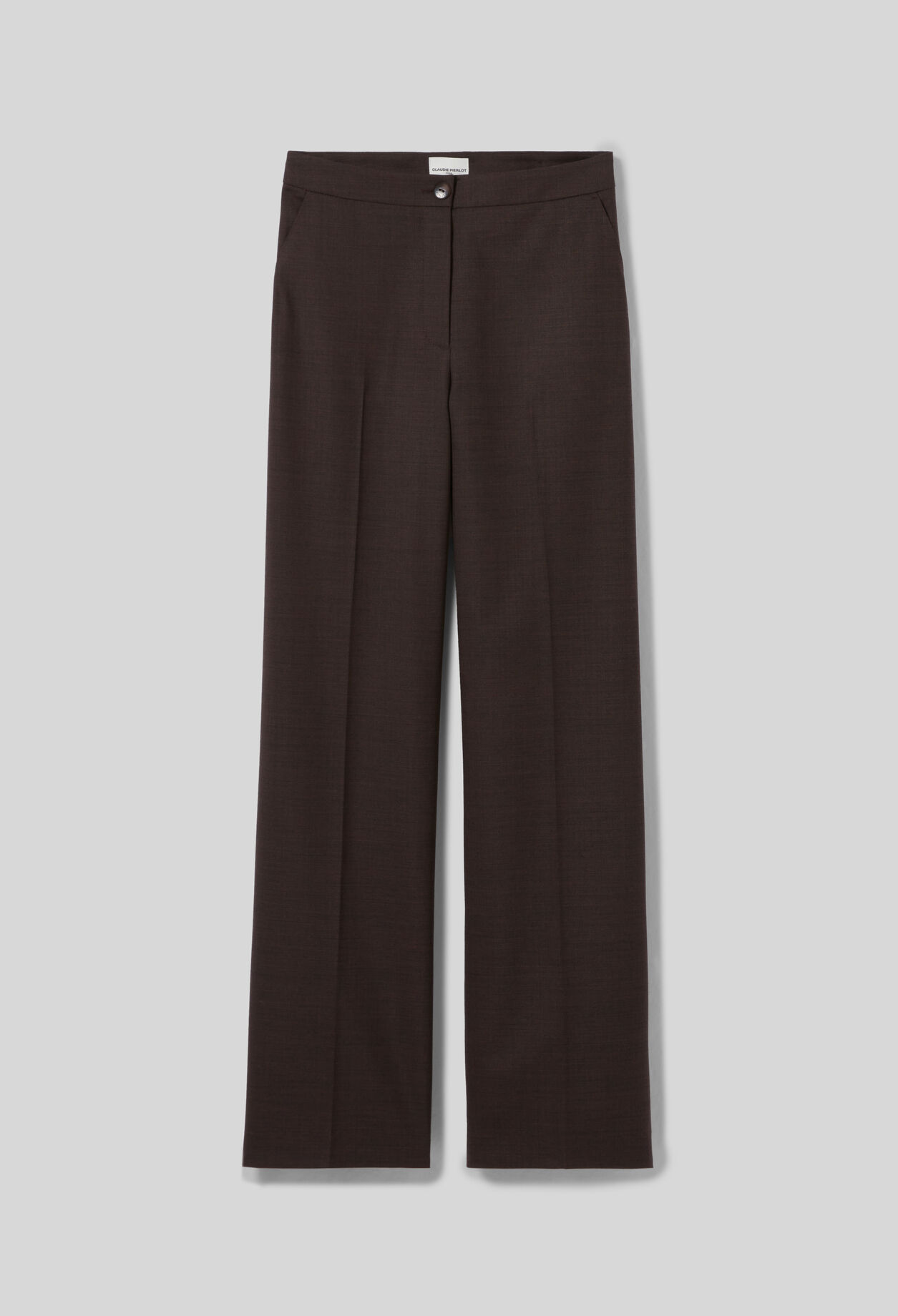 Pantalón recto de lana