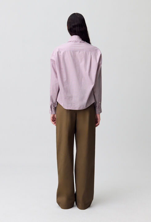 Camisa de popelina a cuadros