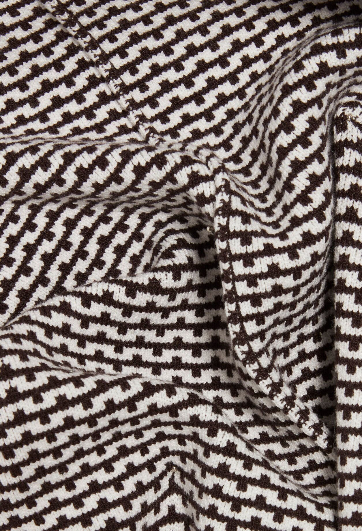 Pantalón de punto jacquard bicolor