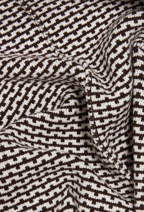 Pantalón de punto jacquard bicolor