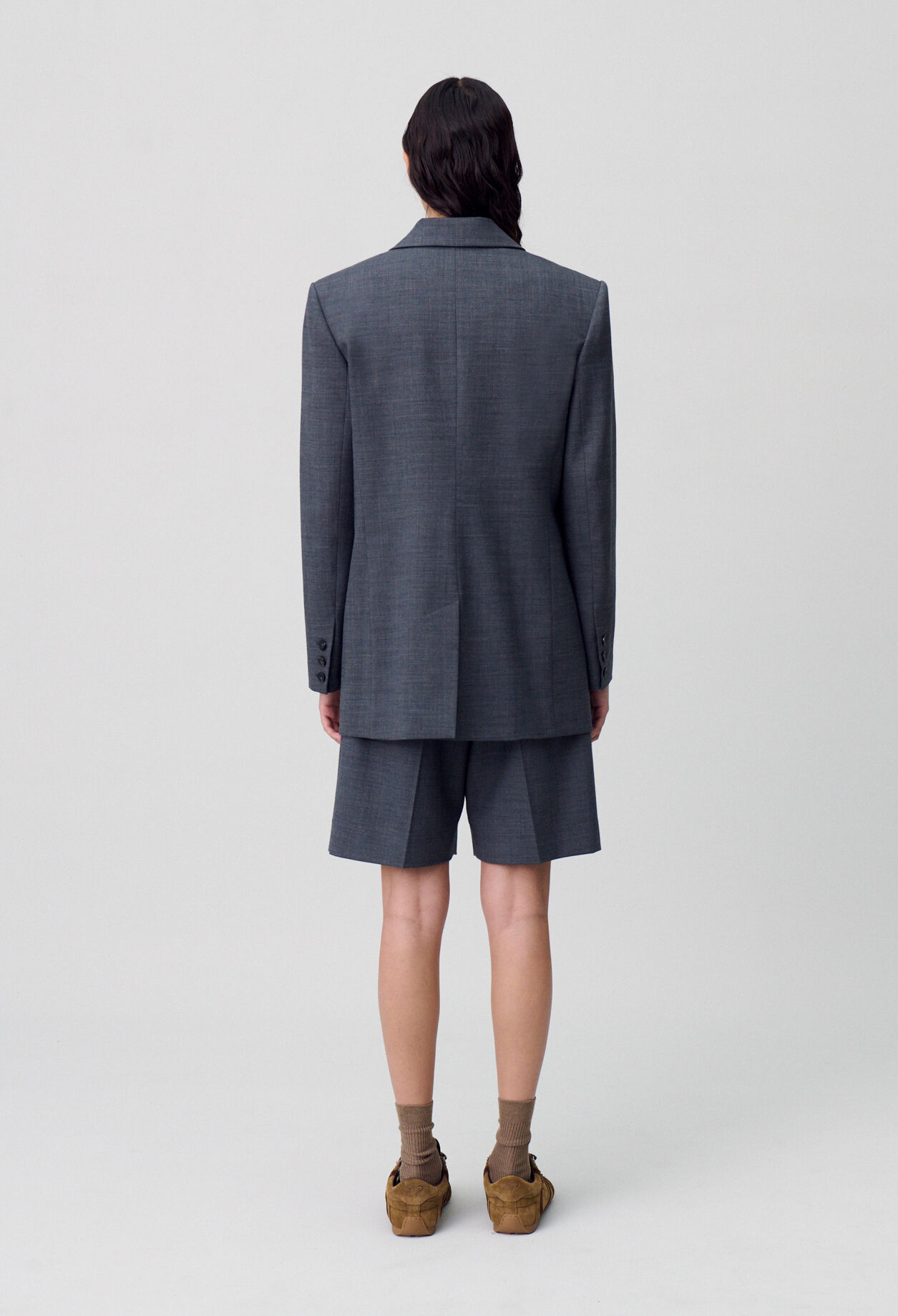 Chaqueta cruzada de traje
