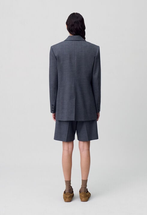 Chaqueta cruzada de traje