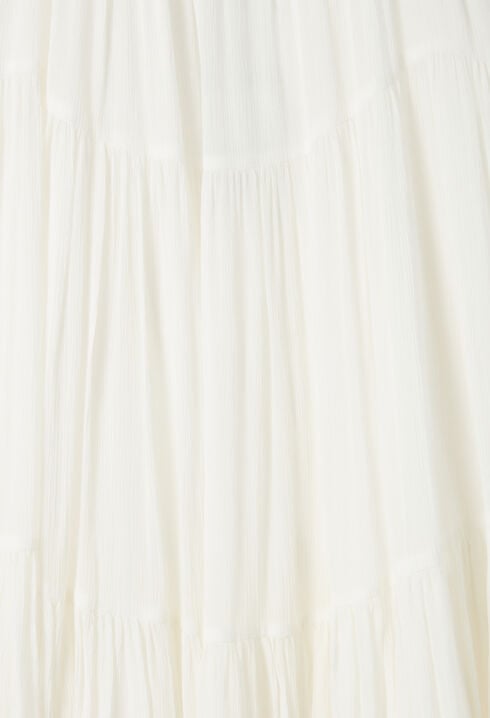 Vestido corto babydoll crudo