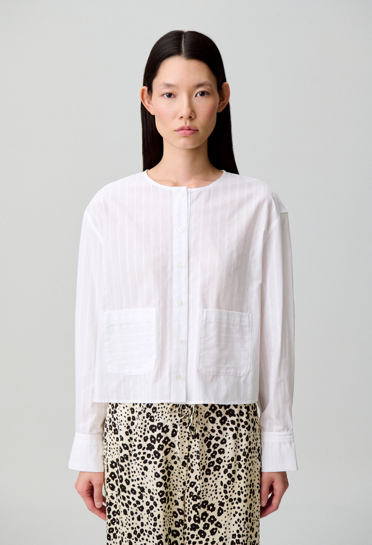 Camisa de algodón a rayas