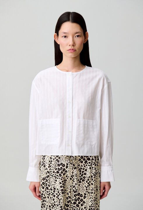 Camisa de algodón a rayas