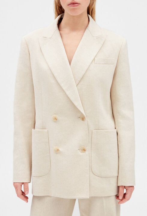Chaqueta de sastre beige