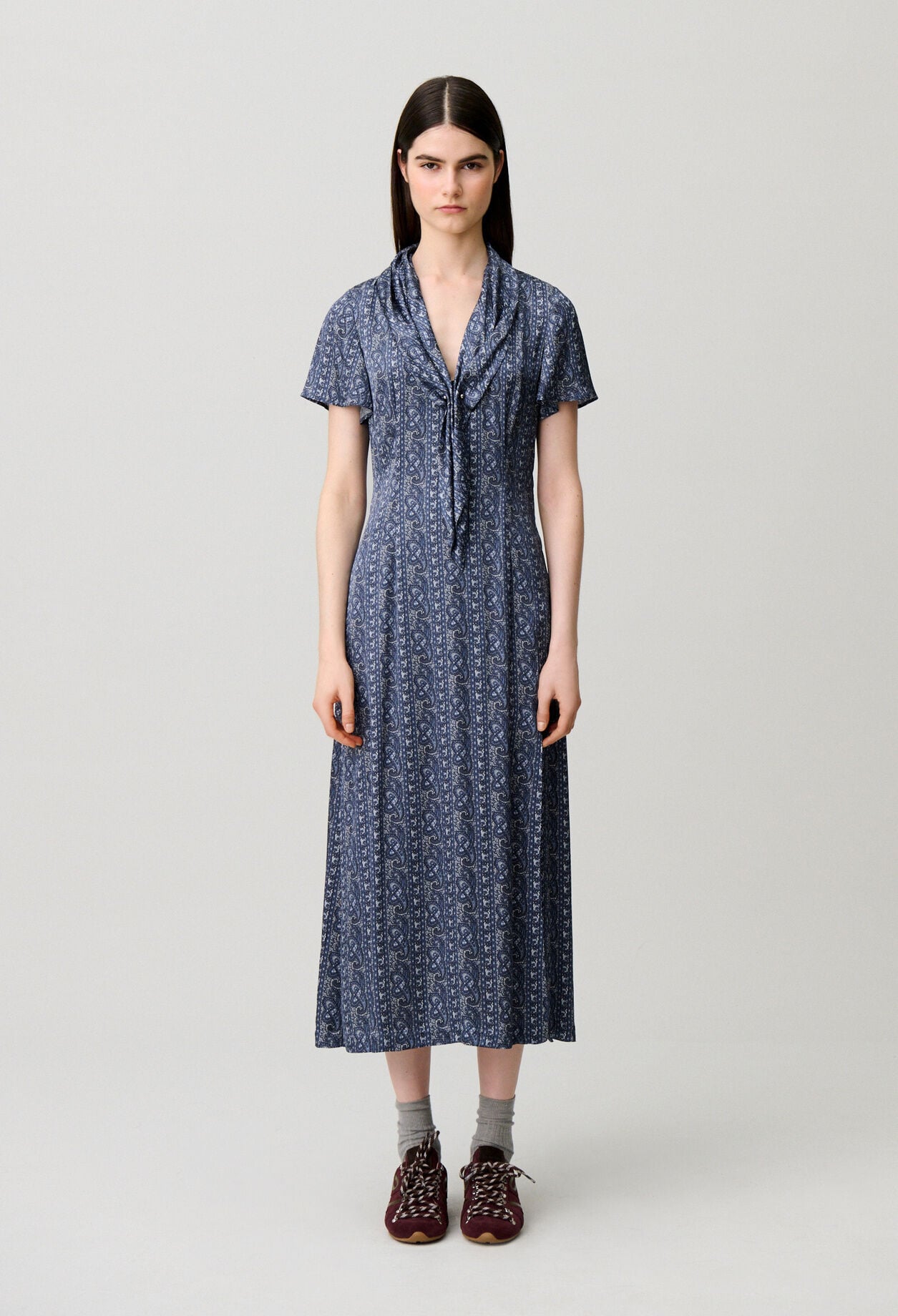 Vestido fluido estampado