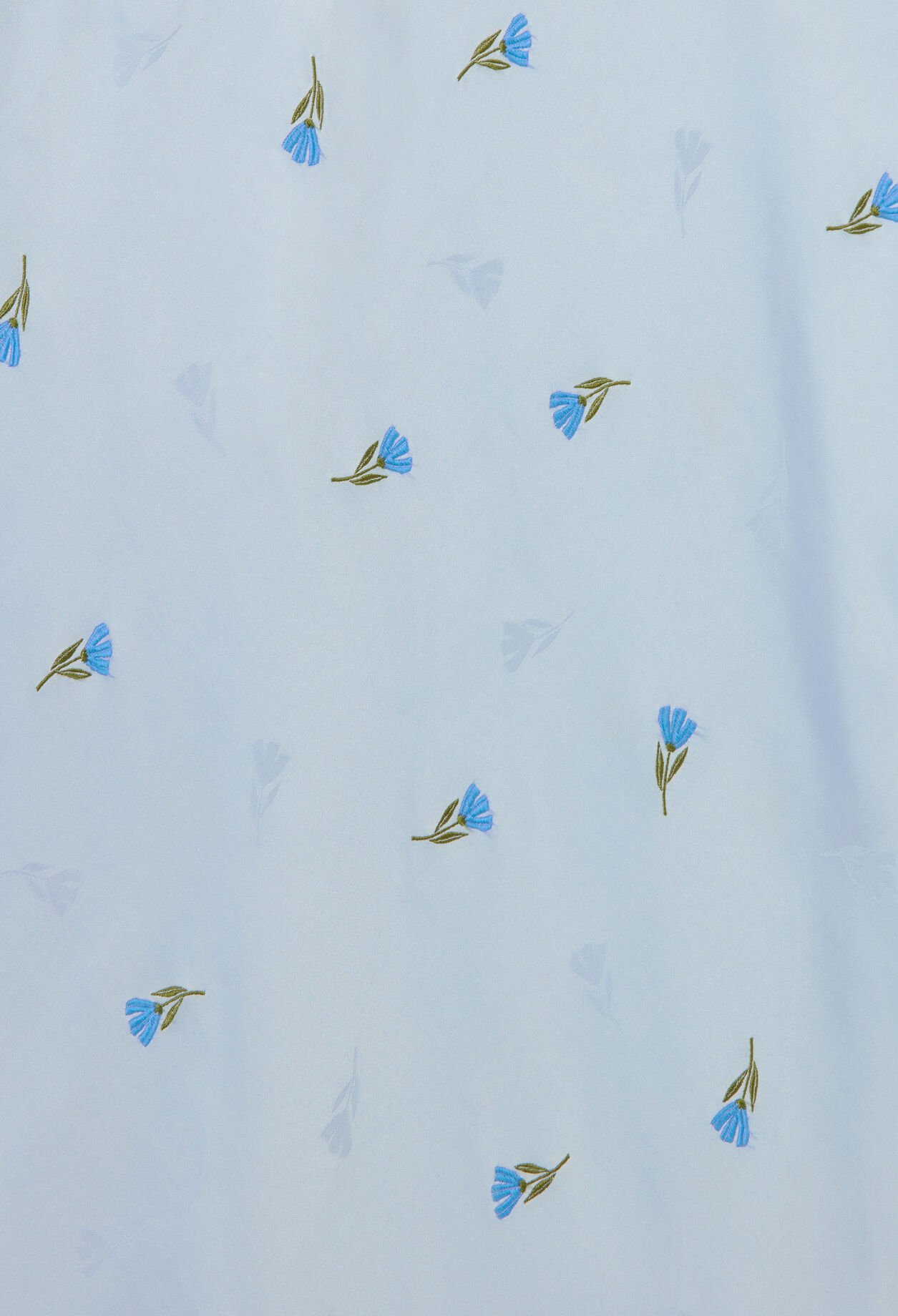 Falda satinada de flores