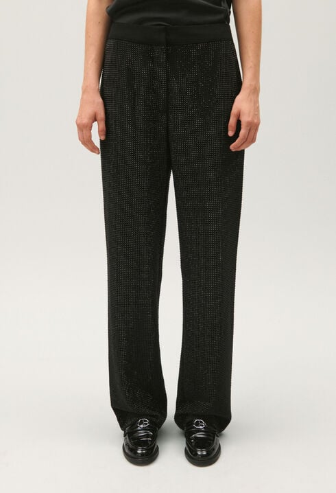 Pantalón negro de estrás