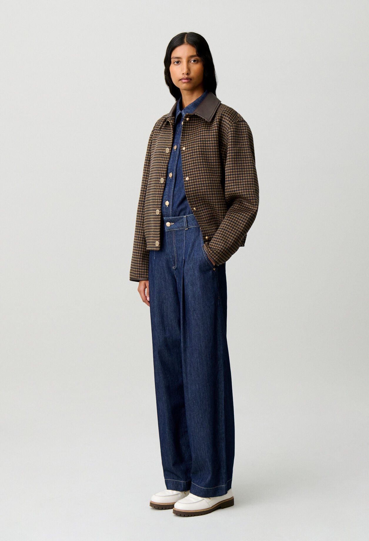 Vaquero recto denim suave