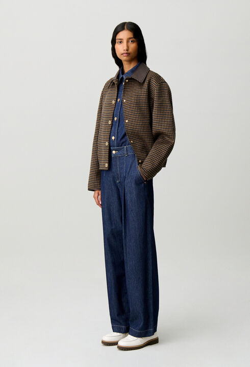 Vaquero recto denim suave