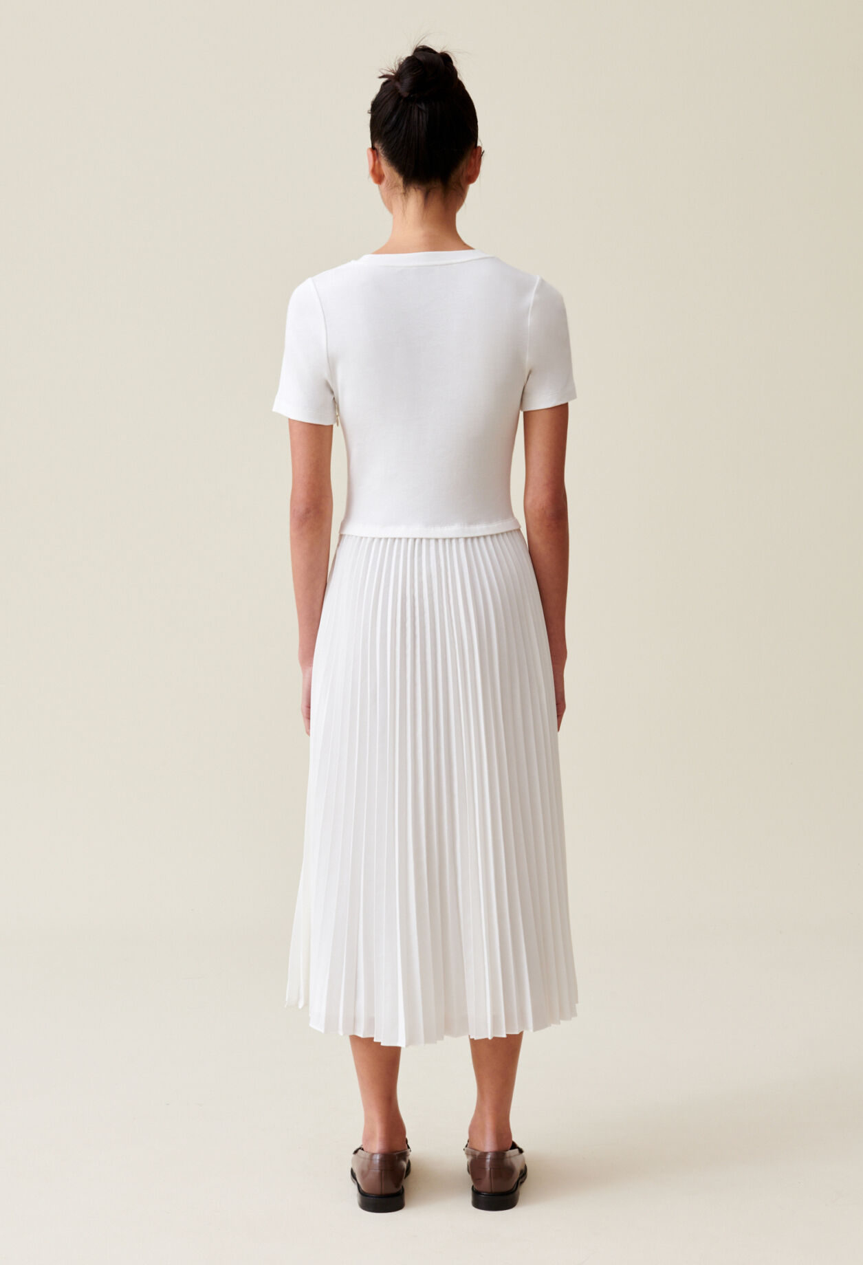 Vestido Twist de dos materiales