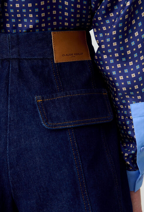 Short corto de denim bruto
