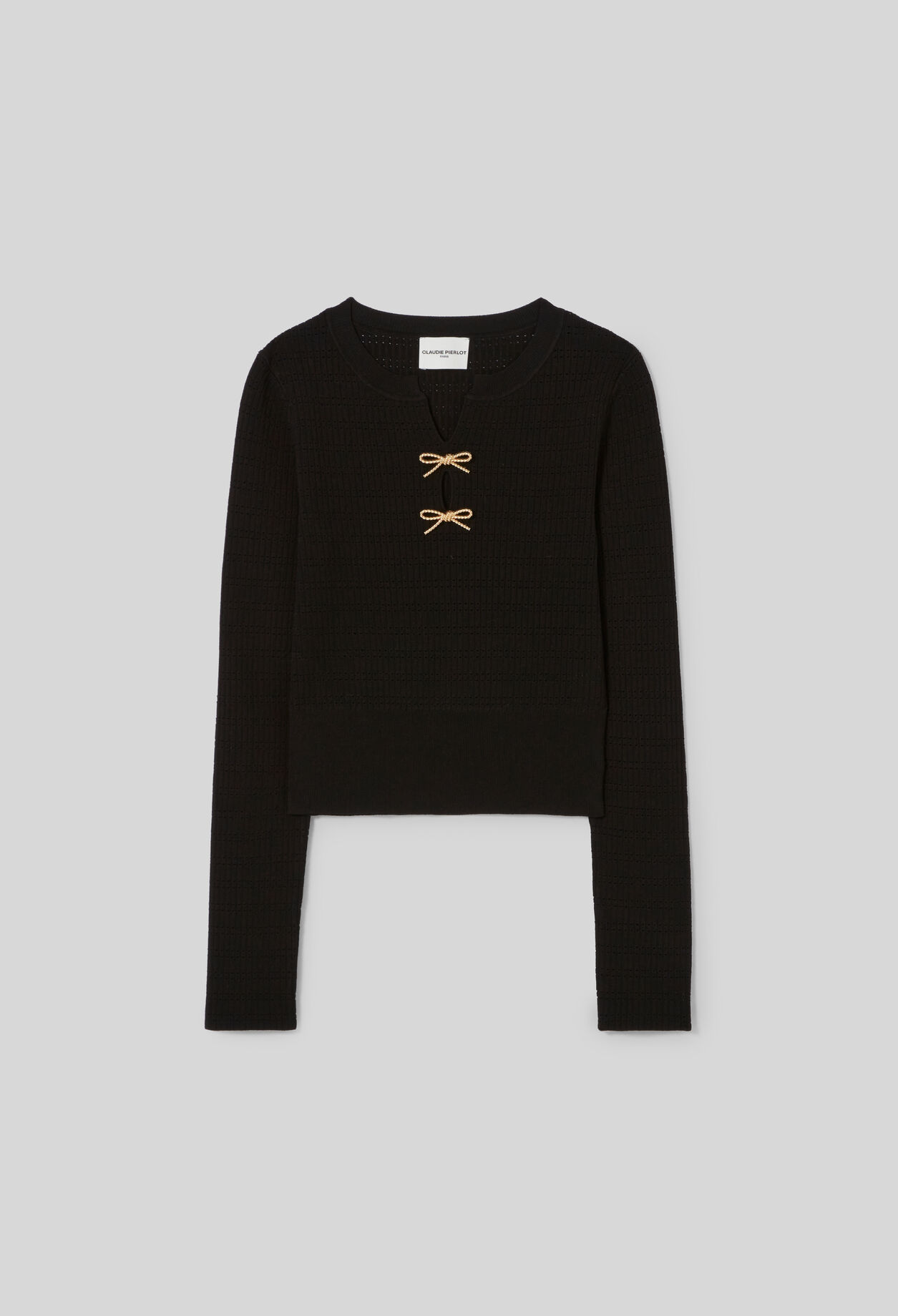 Jersey de punto fino con nudos