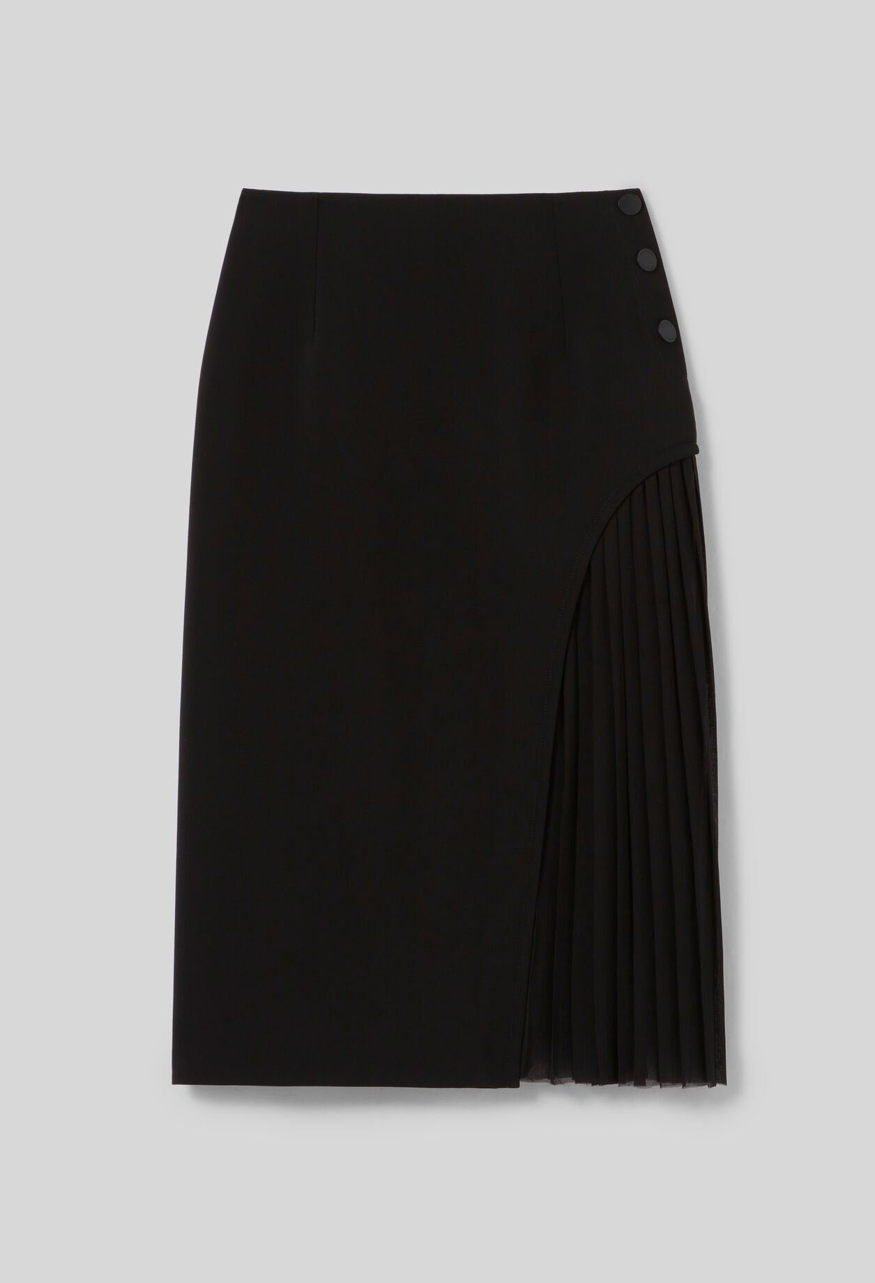 Falda midi plisada