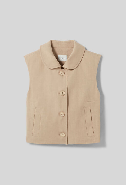 Blazer corto de lino