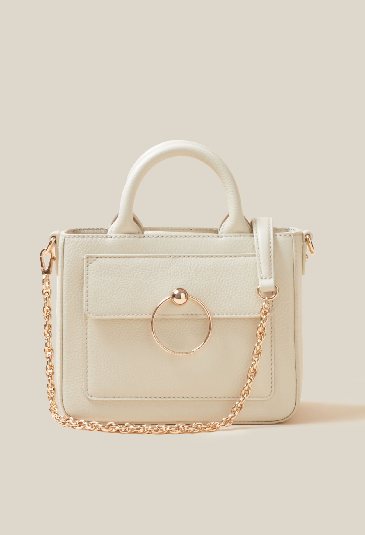 Bolso Anouck piel granulada cadena