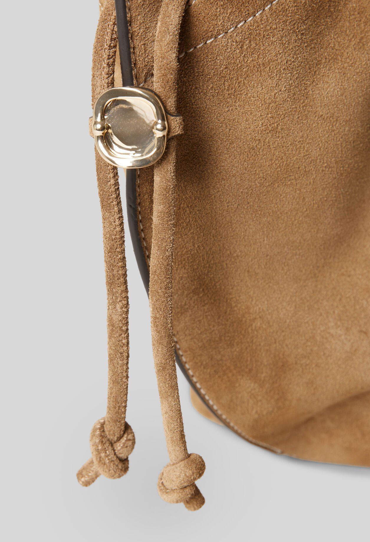 Bolso tote de cuero de ante
