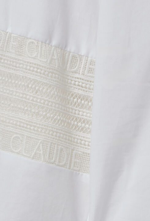Camisa algodón cuello volante