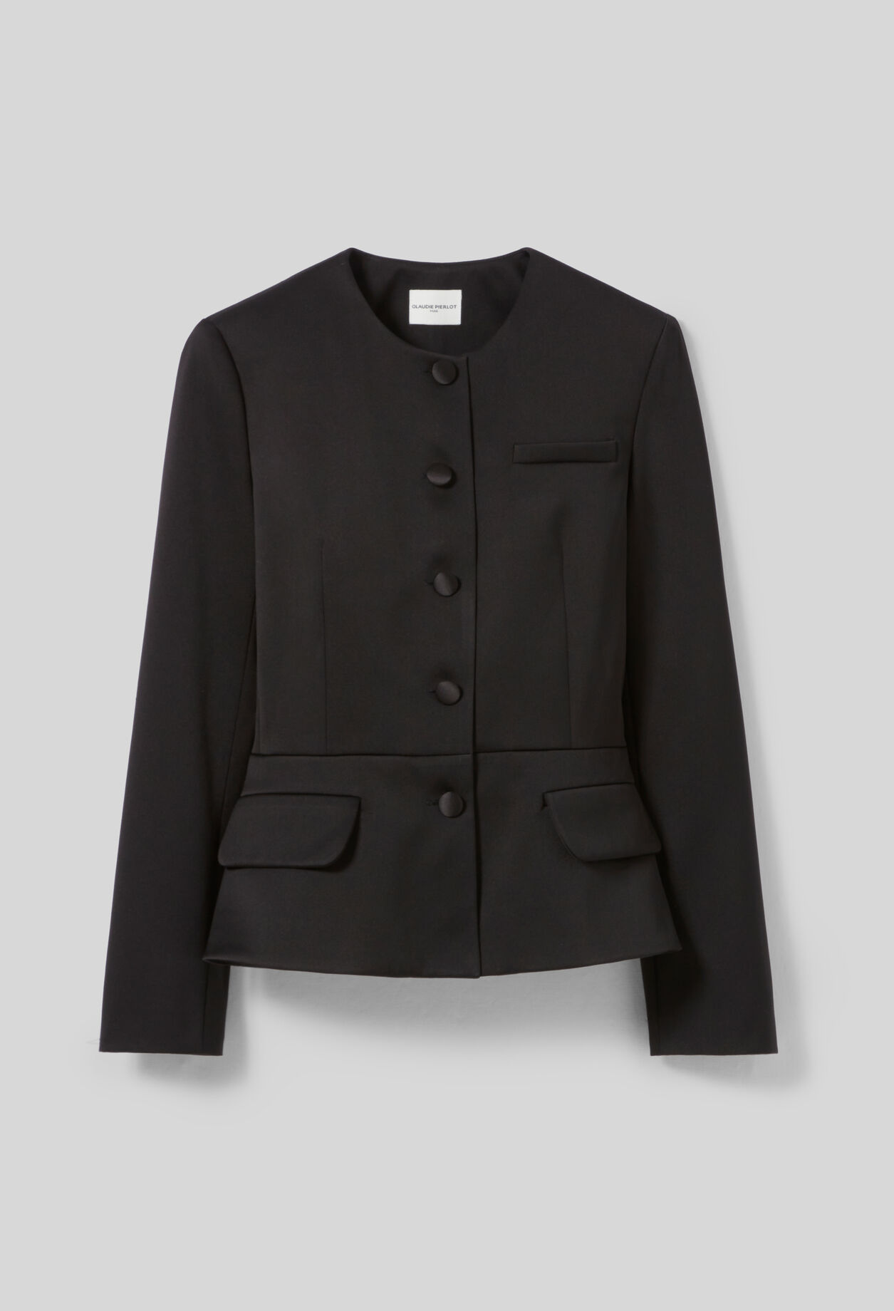 Chaqueta entallada satinada