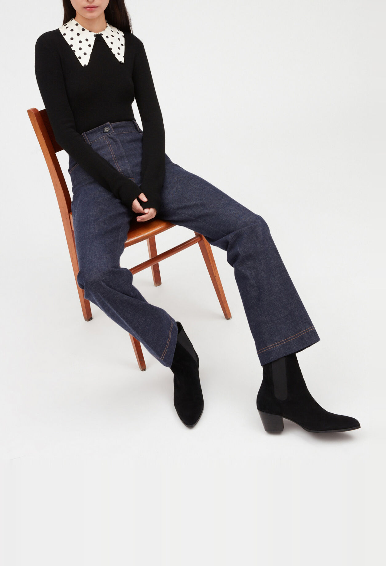 Jersey dos tonos collares desmontables