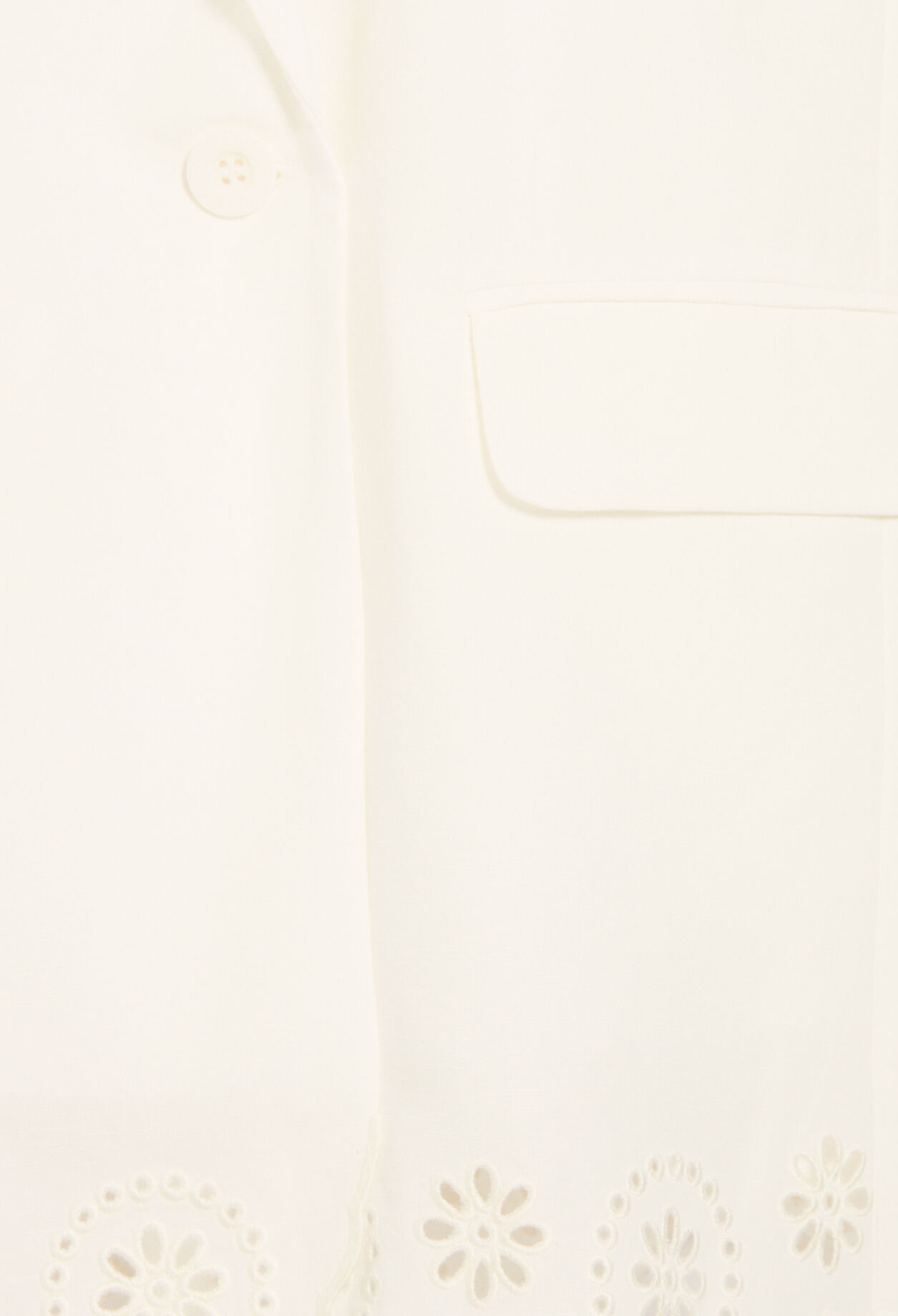 Chaqueta de traje mezcla de lino crudo