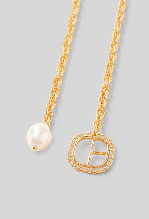 Collar doble cadena perla