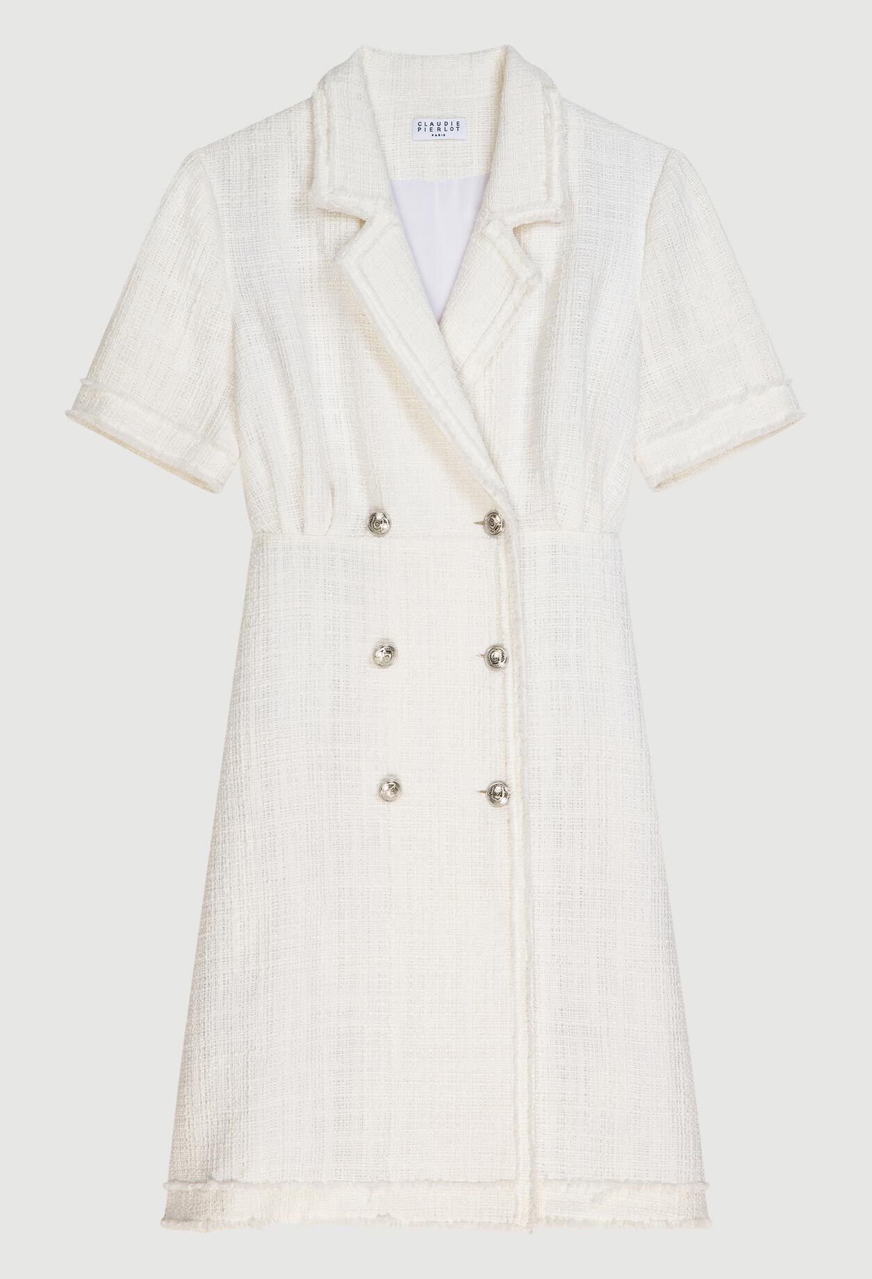 Vestido blanco estilo chaqueta