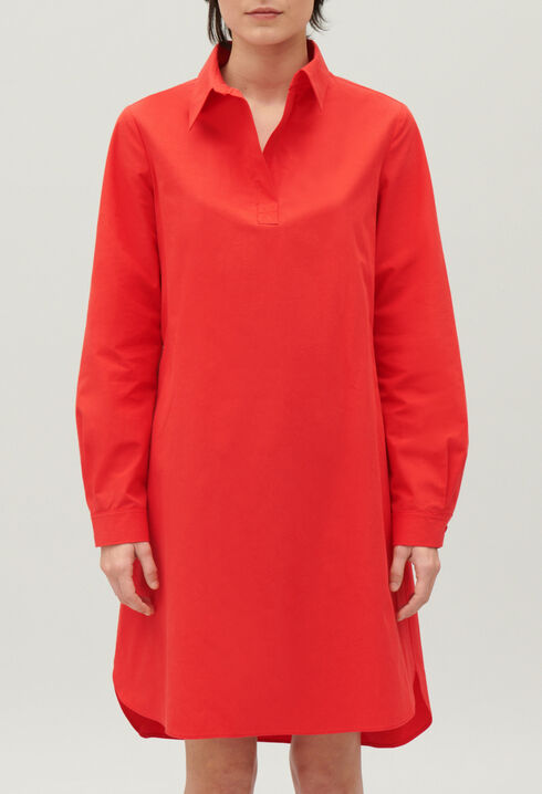 Vestido corto cuello polo