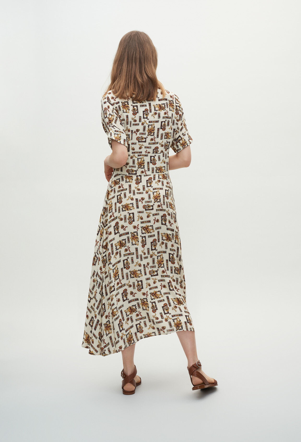 Vestido fular de largo maxi