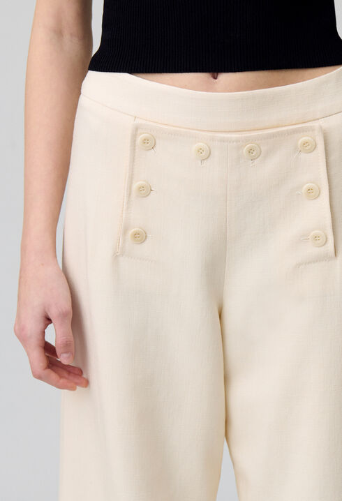 Pantalón con botones tipo pont