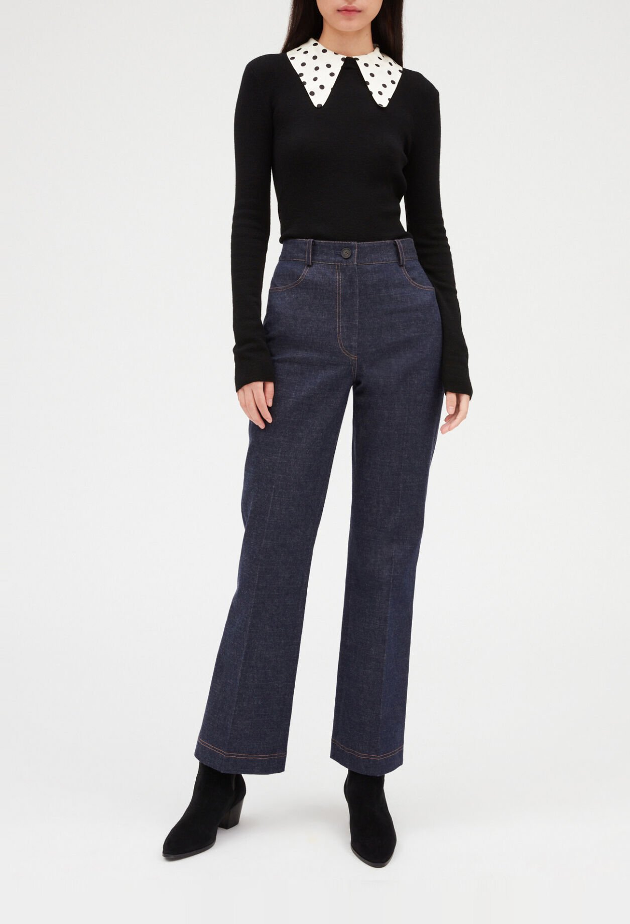 Jersey dos tonos collares desmontables